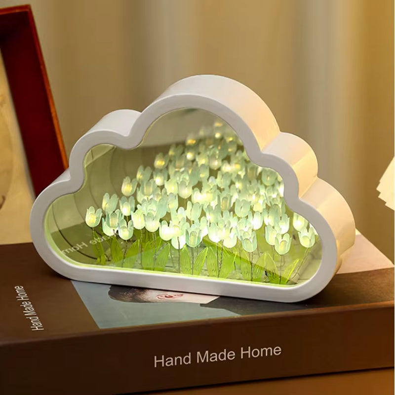 Handmade Tulip Night Lamp – Ambient Floral Light for Gifting & Decor