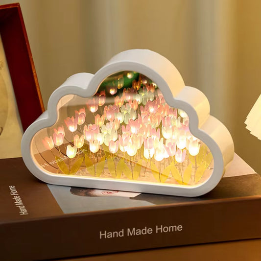 Handmade Tulip Night Lamp – Ambient Floral Light for Gifting & Decor